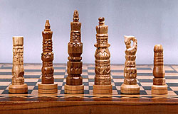Native Asmat Decorative Chess