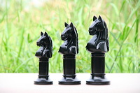 dark wood horse trophy