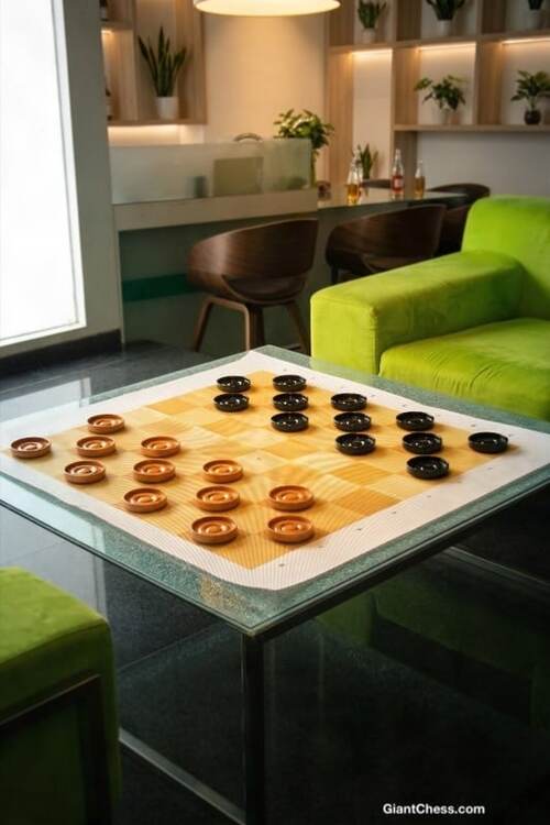 Other Installs giant teak chess photo