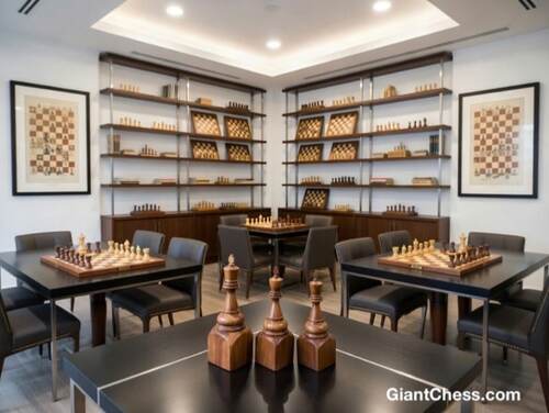 Trophy Chess giant teak chess photo
