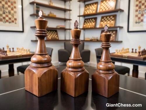 Trophy Chess giant teak chess photo